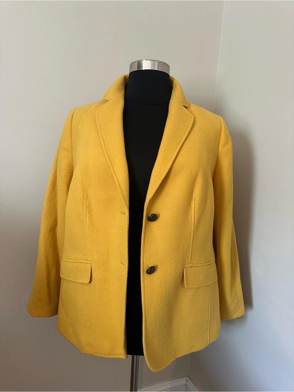 NWT Talbots Yellow Wool-Blend Blazer 16w